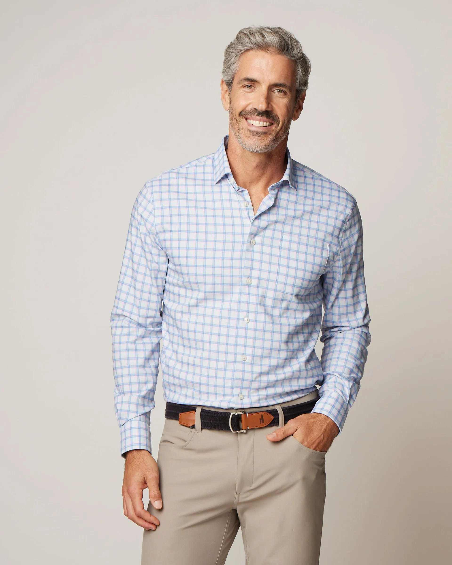 Neta Performance Button Up Shirt sold by Johnnie-O