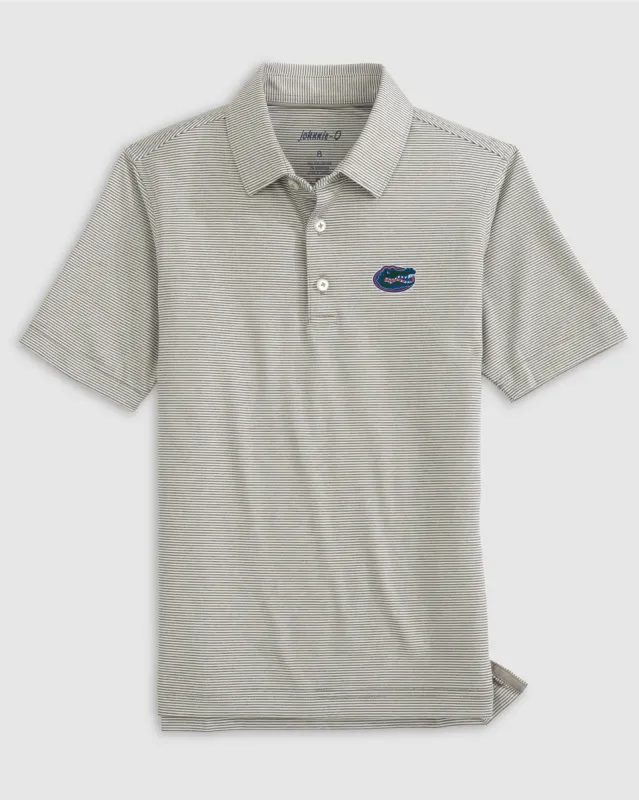 Florida Lyndonn Jr. Striped Jersey Performance Polo sold by Johnnie-O