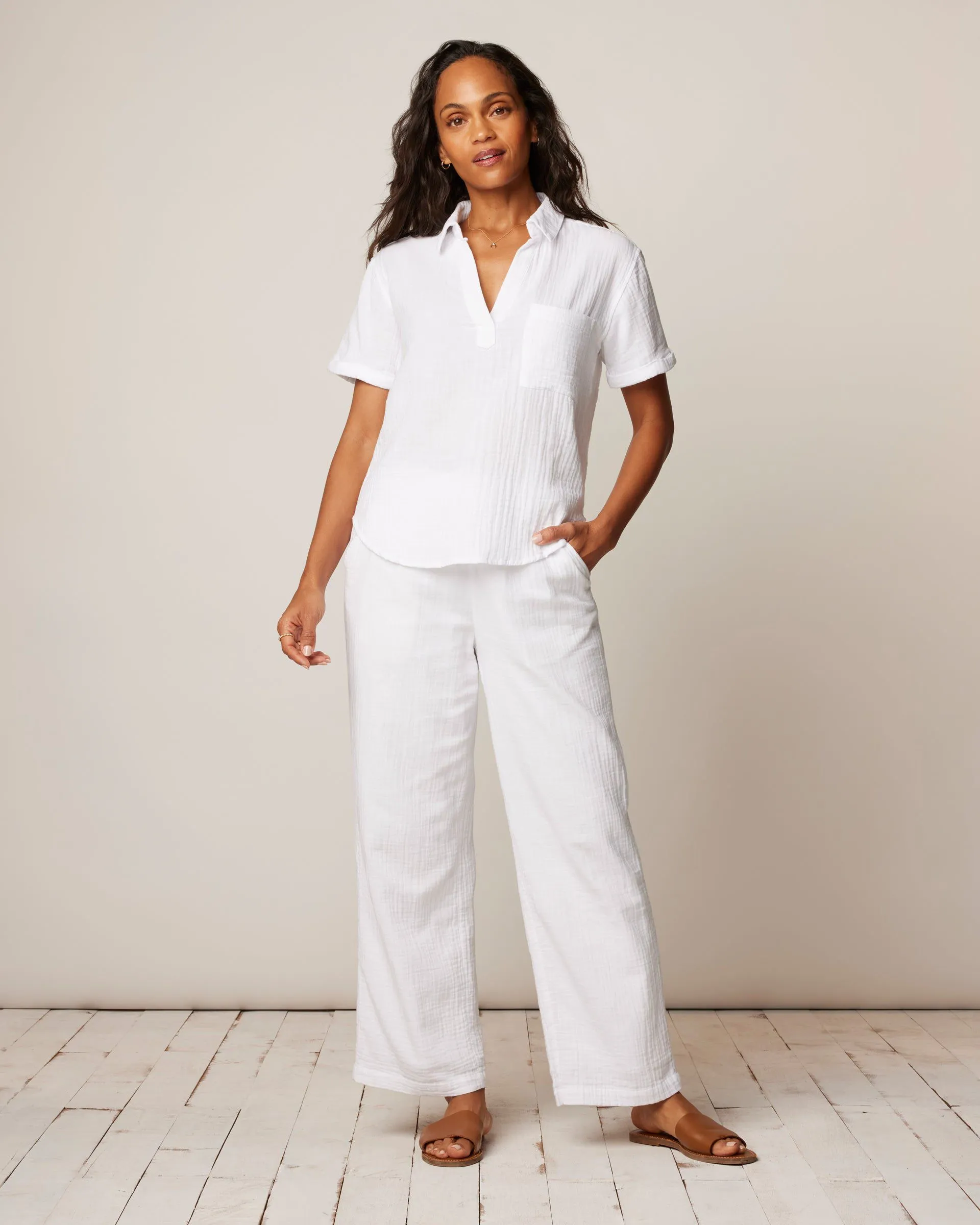 Vita Woven Cotton Shirt sold by Johnnie-O product image thumbnail 5