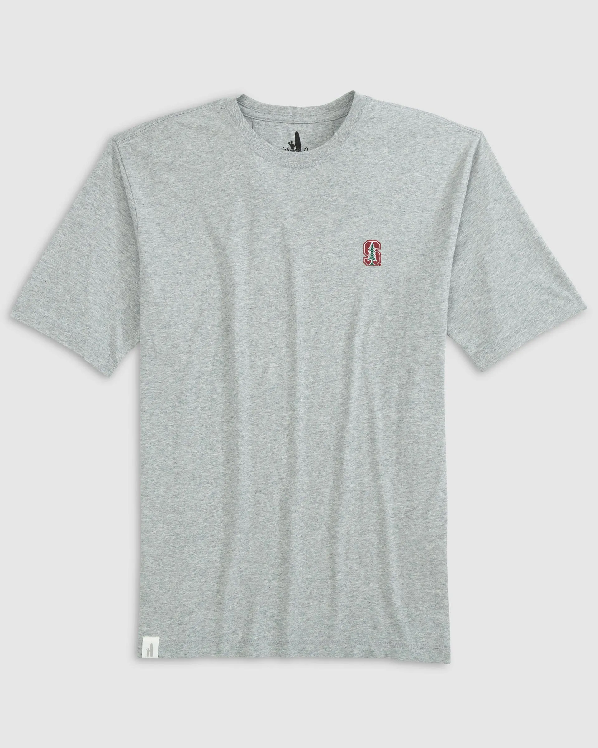 Stanford University Heathered Spencer Cotton T-Shirt sold by Johnnie-O