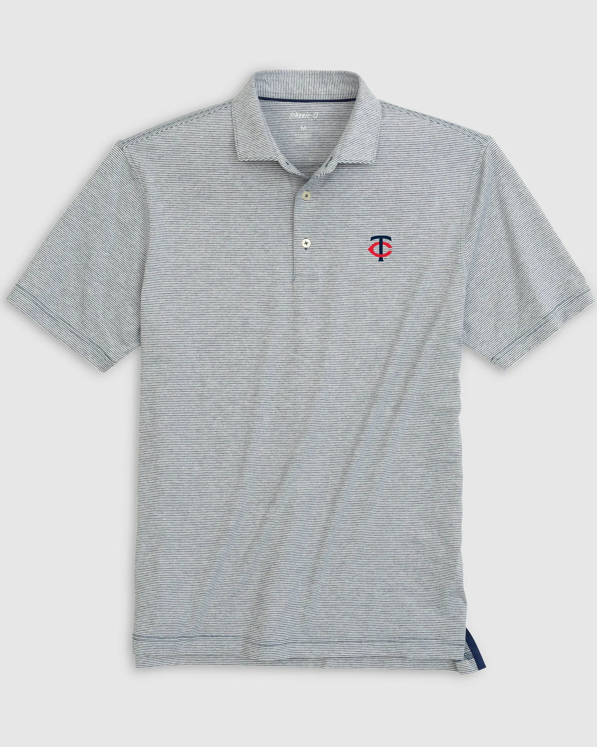 Minnesota Twins Lyndonn Striped Jersey Performance Polo sold by Johnnie-O product image thumbnail 2