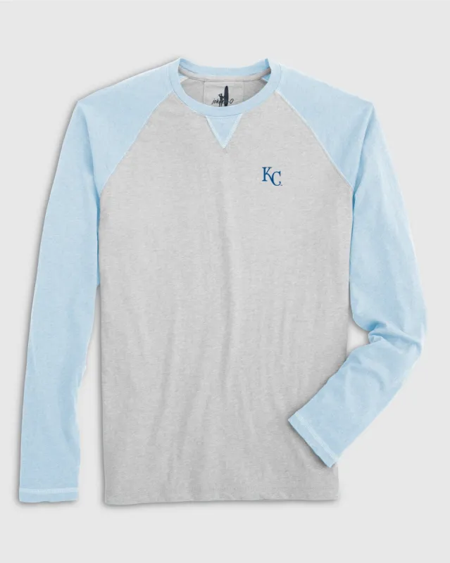 Kansas City Royals Alsen Long Sleeve Baseball Tee made by Johnnie-O