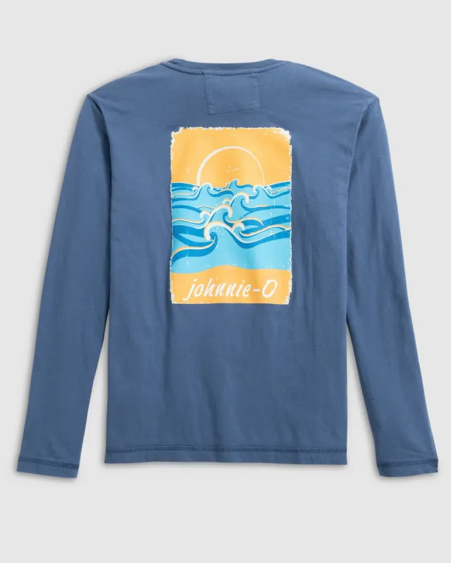 Vintage Wave Jr. Long Sleeve Graphic T-Shirt made by Johnnie-O