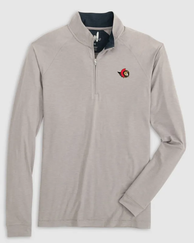 Ottawa Senators Freeborne Performance 1/4 Zip sold by Johnnie-O