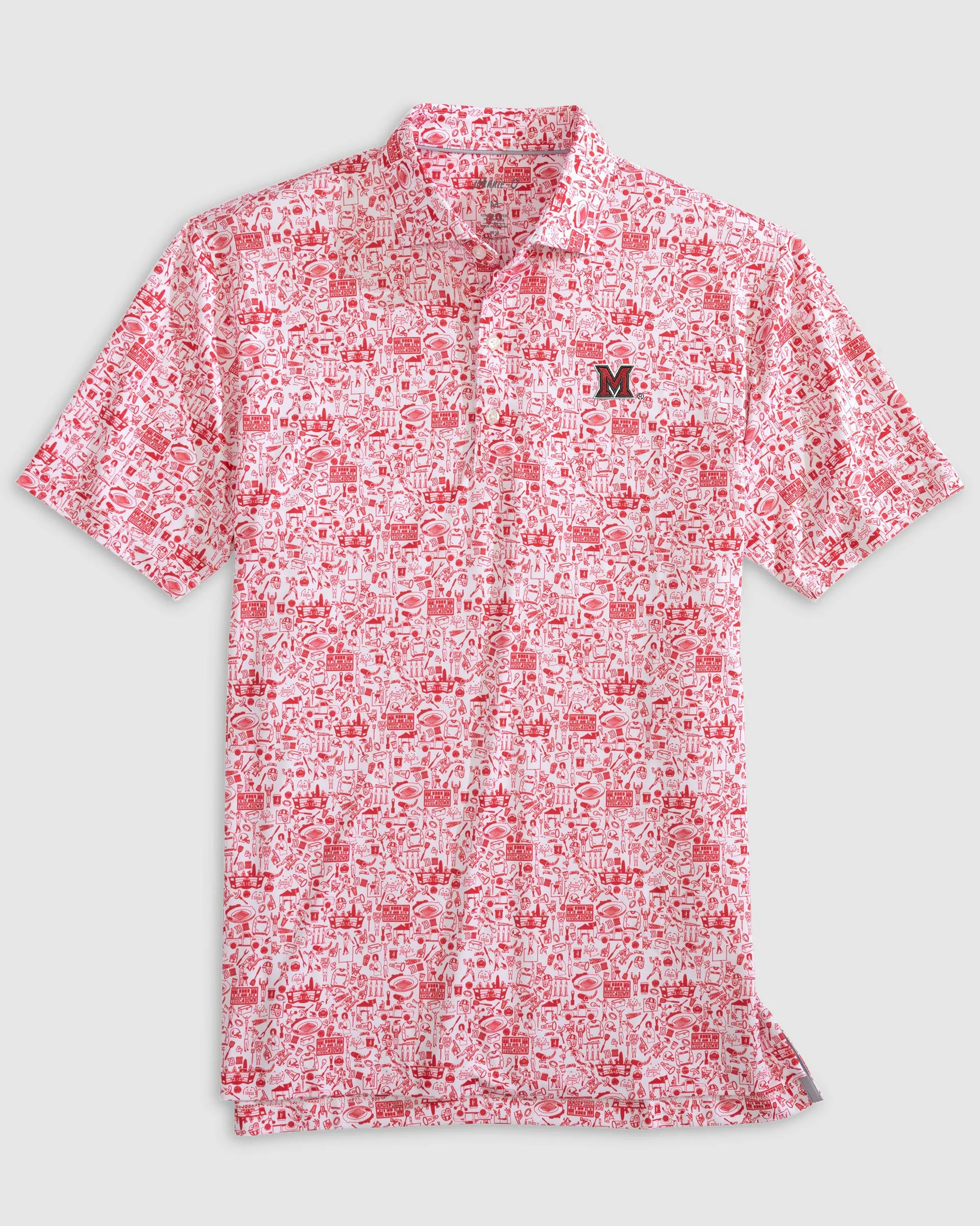 Miami of Ohio Tailgater Printed Jersey Performance Polo sold by Johnnie-O product image thumbnail 2
