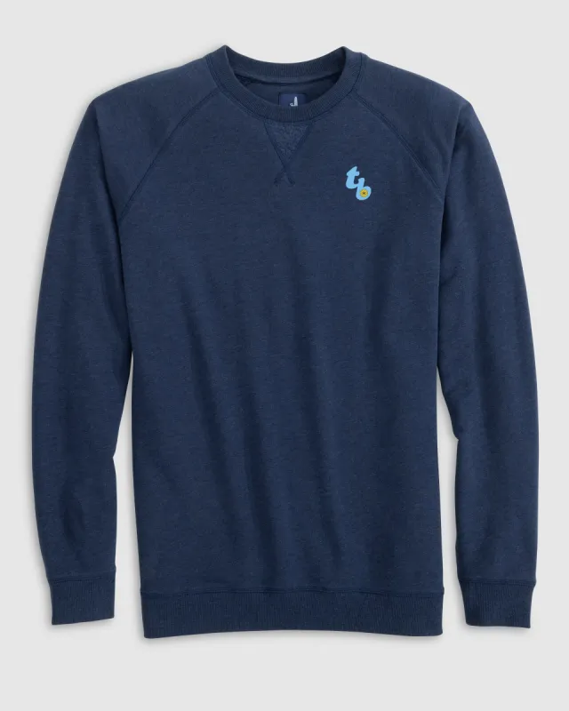 Tampa Bay Rays Freeman Crewneck Fleece Sweatshirt - Cooperstown Logo made by Johnnie-O