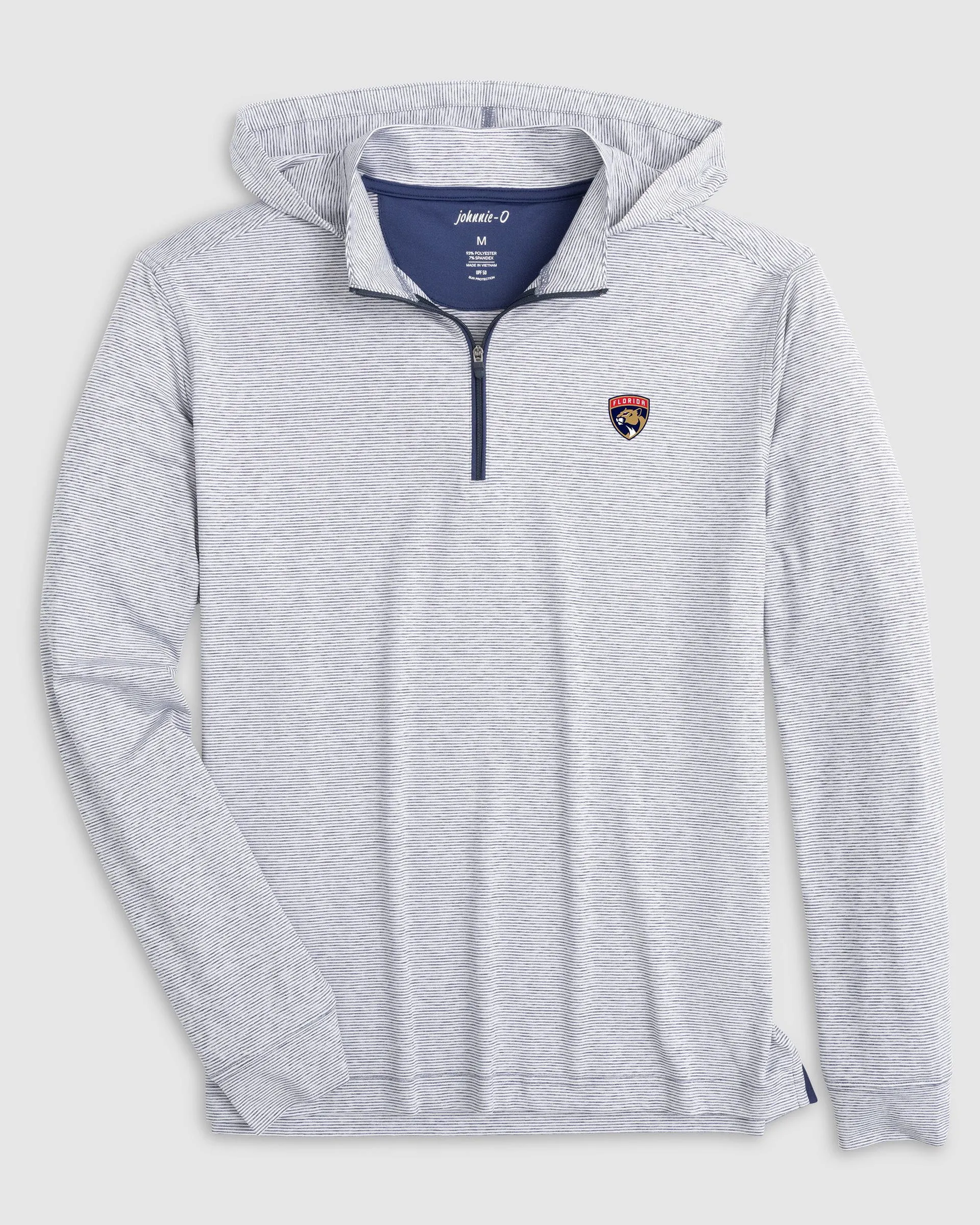 Florida Panthers Hybrid Performance 1/4 Zip Hoodie sold by Johnnie-O