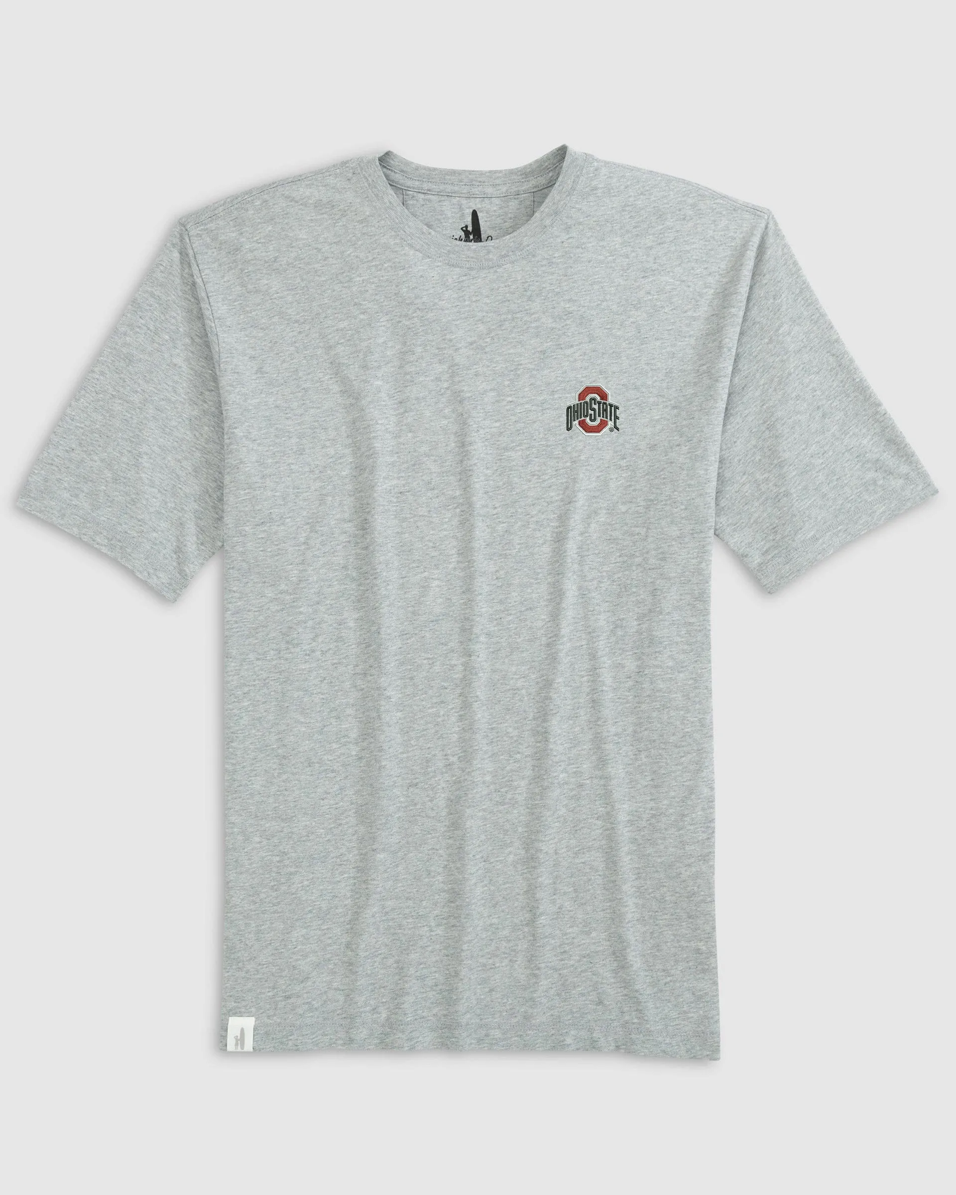 Ohio State Heathered Spencer Cotton T-Shirt sold by Johnnie-O