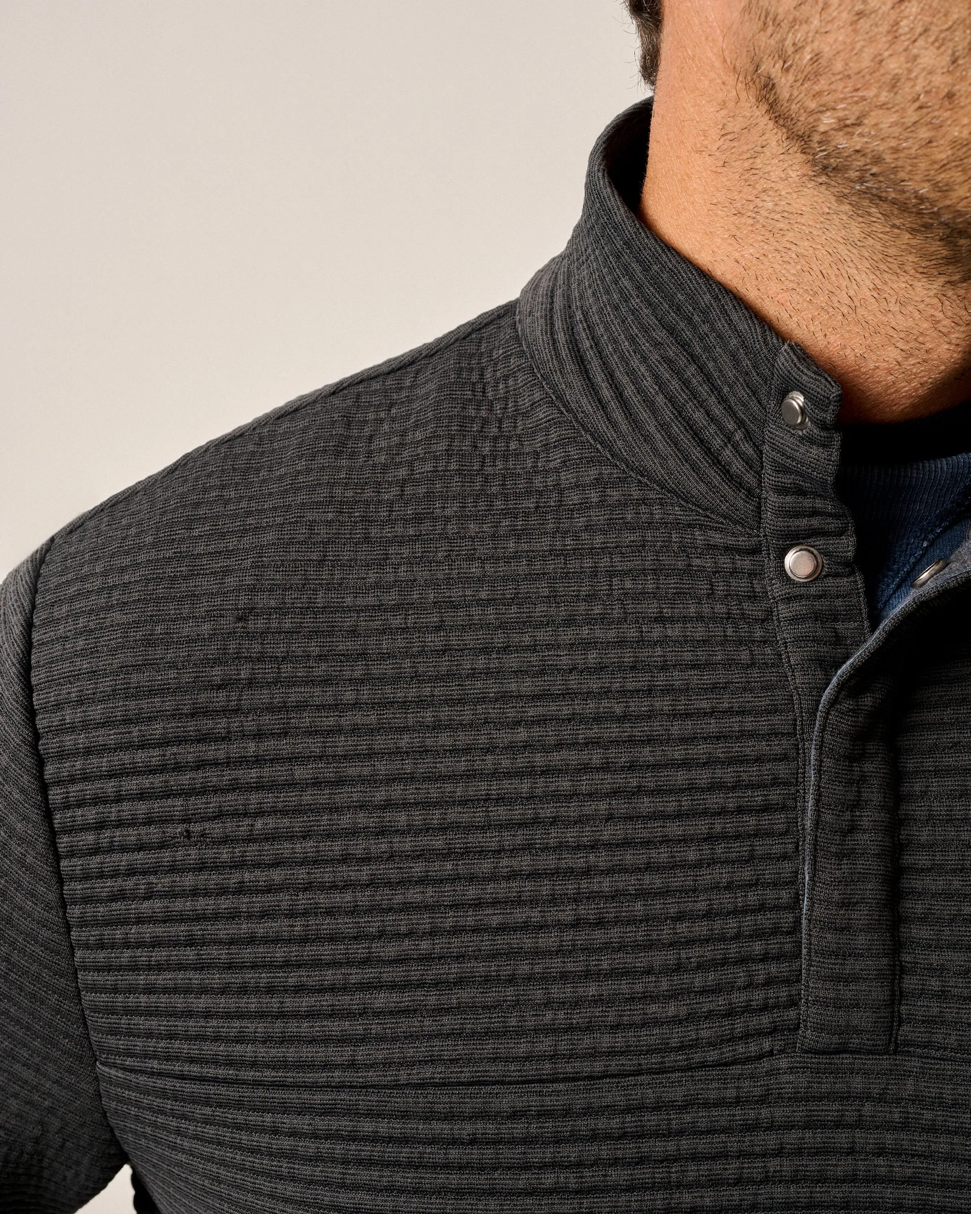 Benjy Heathered Henley Pullover sold by Johnnie-O product image thumbnail 4