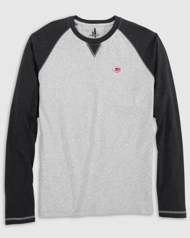 Cincinnati Reds Alsen Long Sleeve Baseball Tee made by Johnnie-O