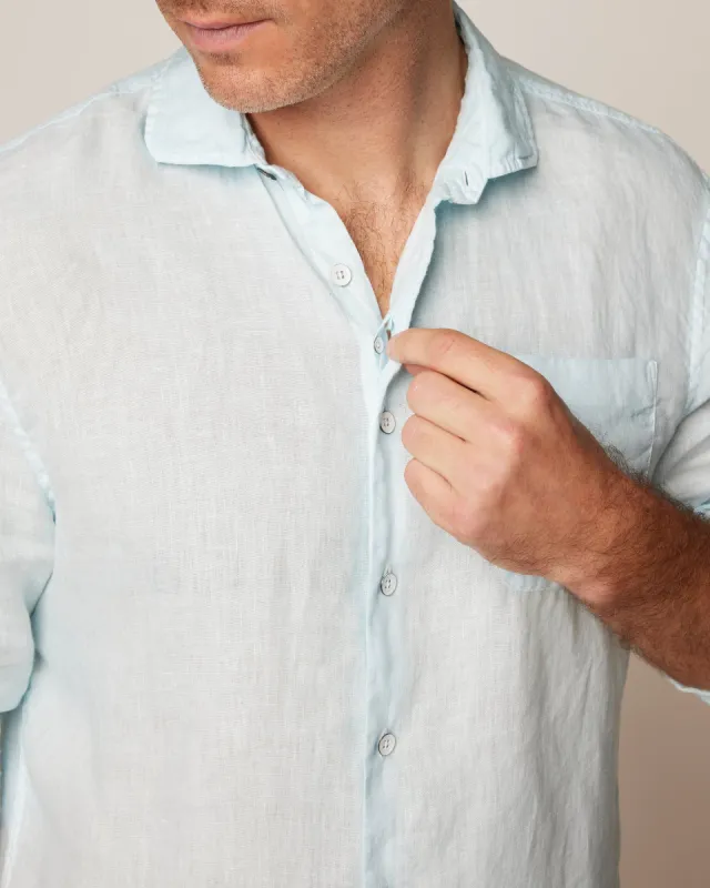 Hangin' Out Linen Button Up Shirt - Emory sold by Johnnie-O