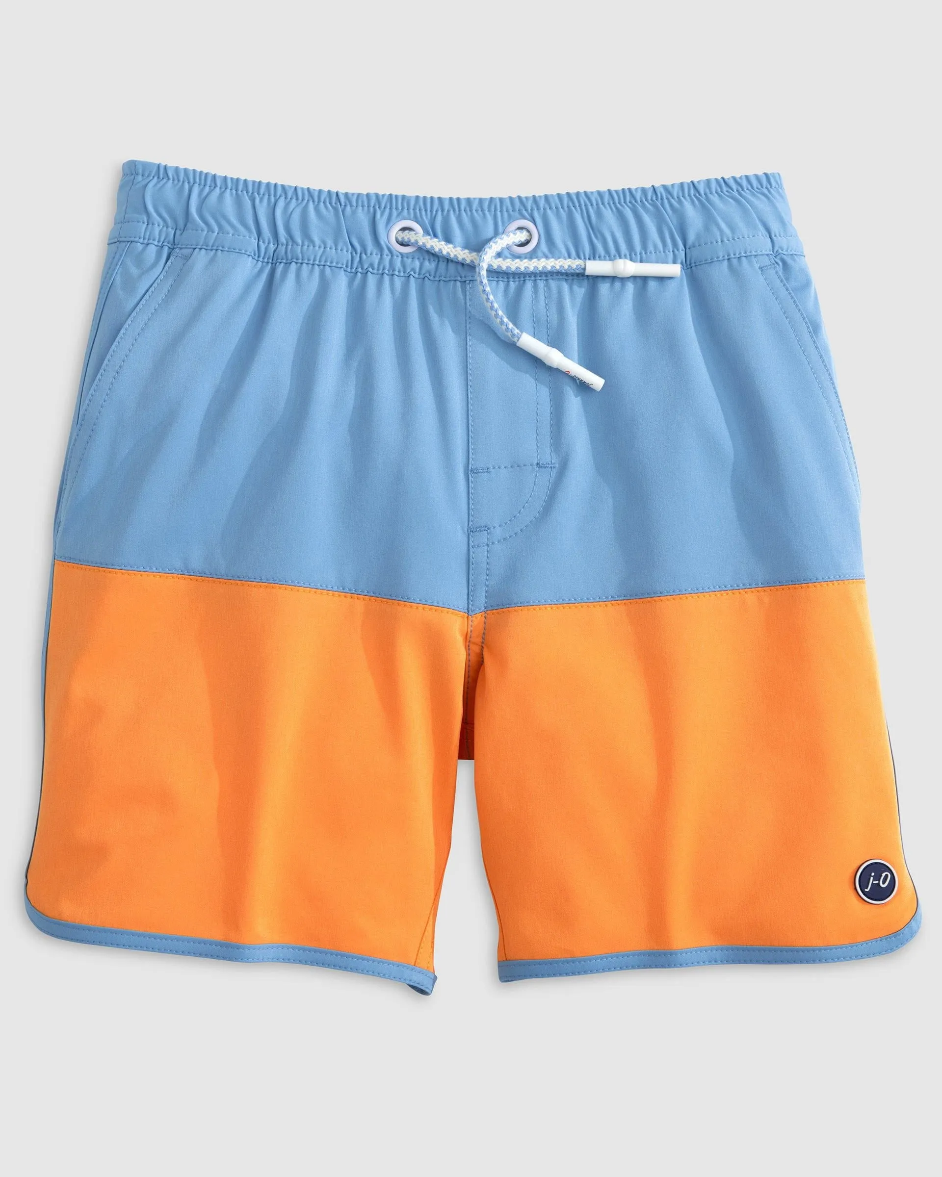 Full Elastic Jr. Surf Shorts - Scalloped Hem sold by Johnnie-O