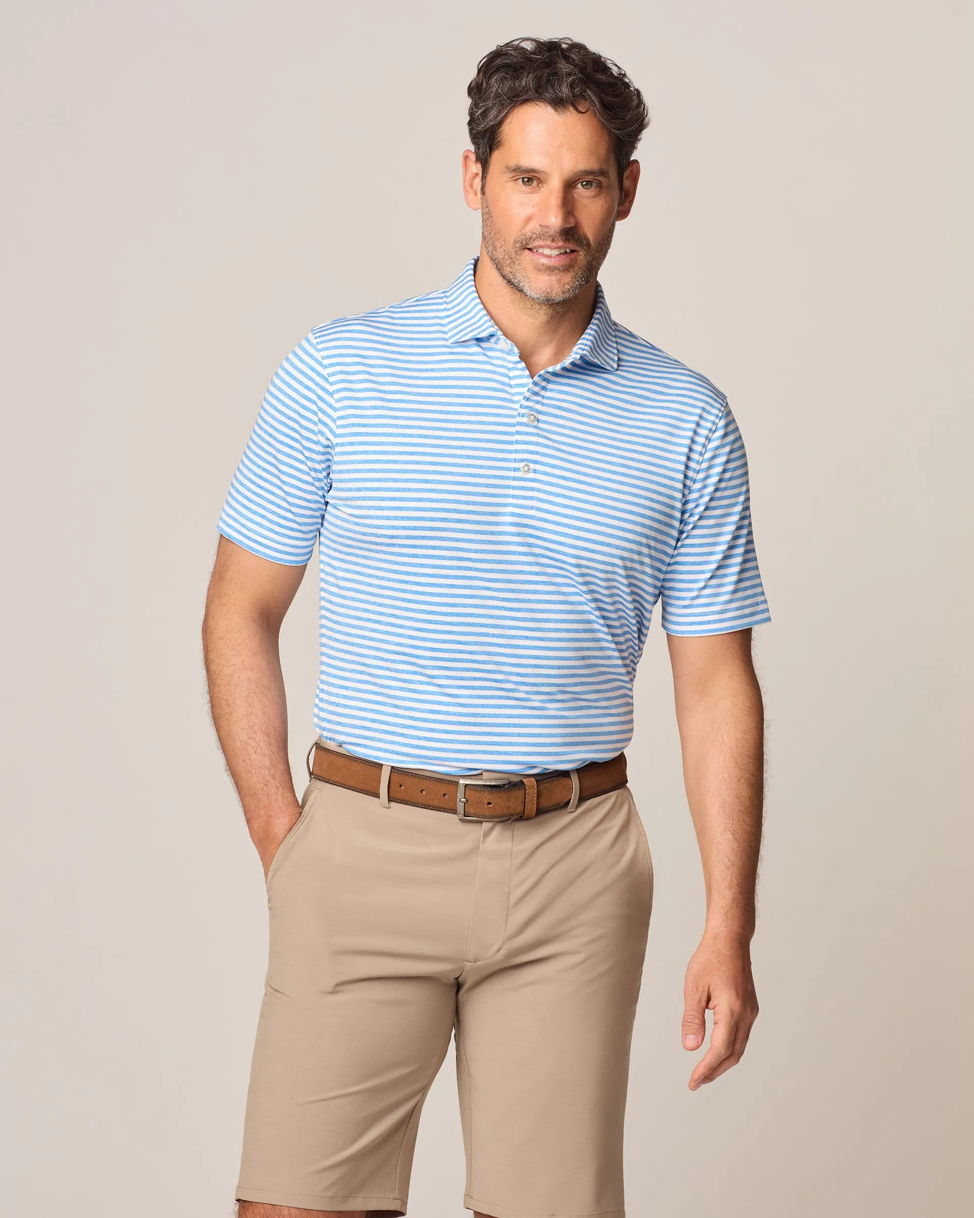 Performance Jersey Polo - Reese Stripe sold by Johnnie-O product image thumbnail 3