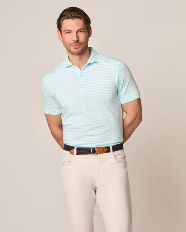Performance Jersey Polo - Reese Stripe sold by Johnnie-O