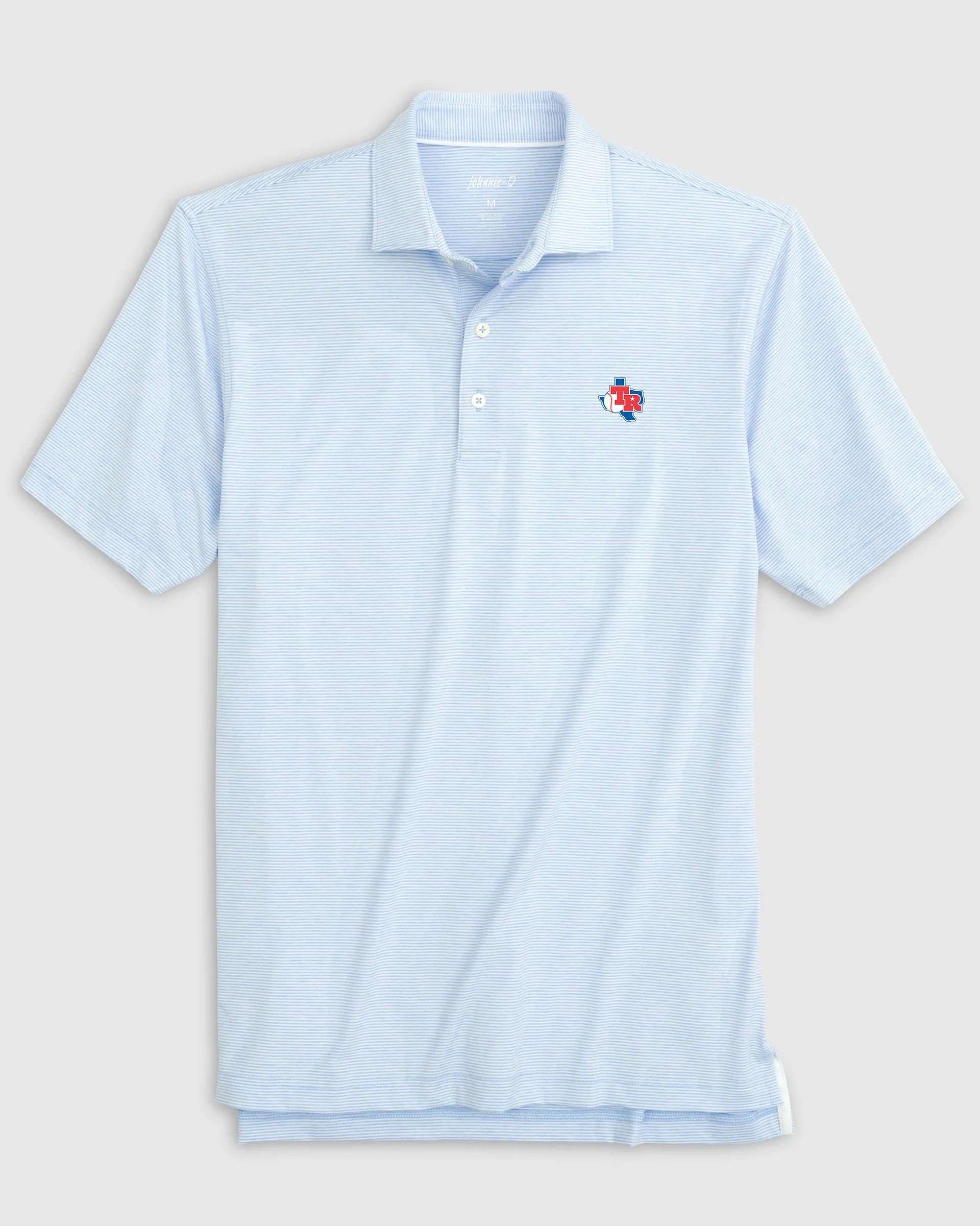 Texas Rangers Lyndonn Striped Jersey Performance Polo - Cooperstown Logo sold by Johnnie-O product image thumbnail 4