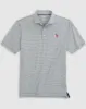 Texas Rangers Lyndonn Striped Jersey Performance Polo - Cooperstown Logo sold by Johnnie-O