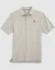 Texas Rangers Lyndonn Striped Jersey Performance Polo - Cooperstown Logo sold by Johnnie-O