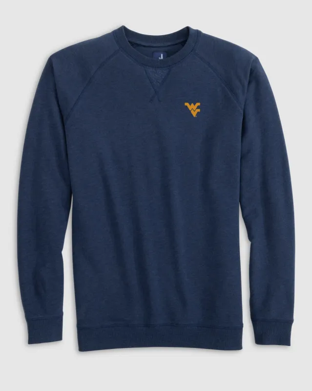 West Virginia Freeman Crewneck Fleece Sweatshirt made by Johnnie-O