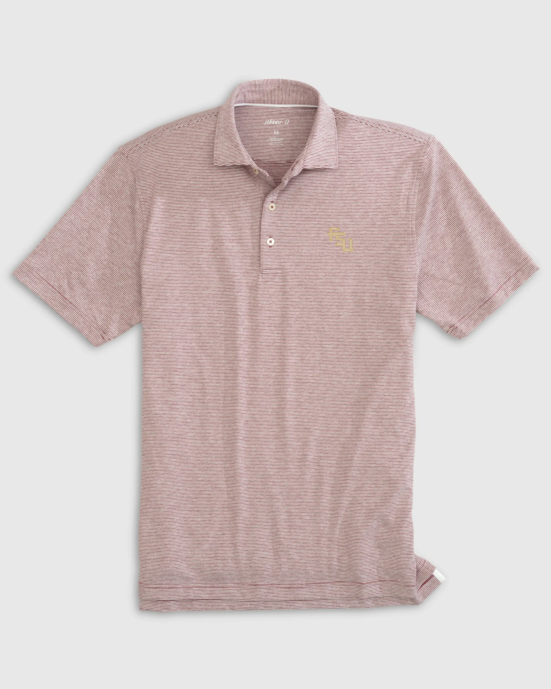 Florida State Lyndonn Striped Jersey Performance Polo - Stacked Logo sold by Johnnie-O product image thumbnail 2