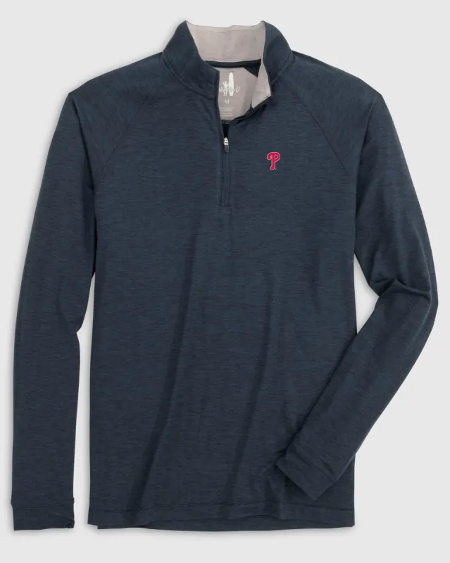 Philadelphia Phillies Freeborne Performance 1/4 Zip sold by Johnnie-O