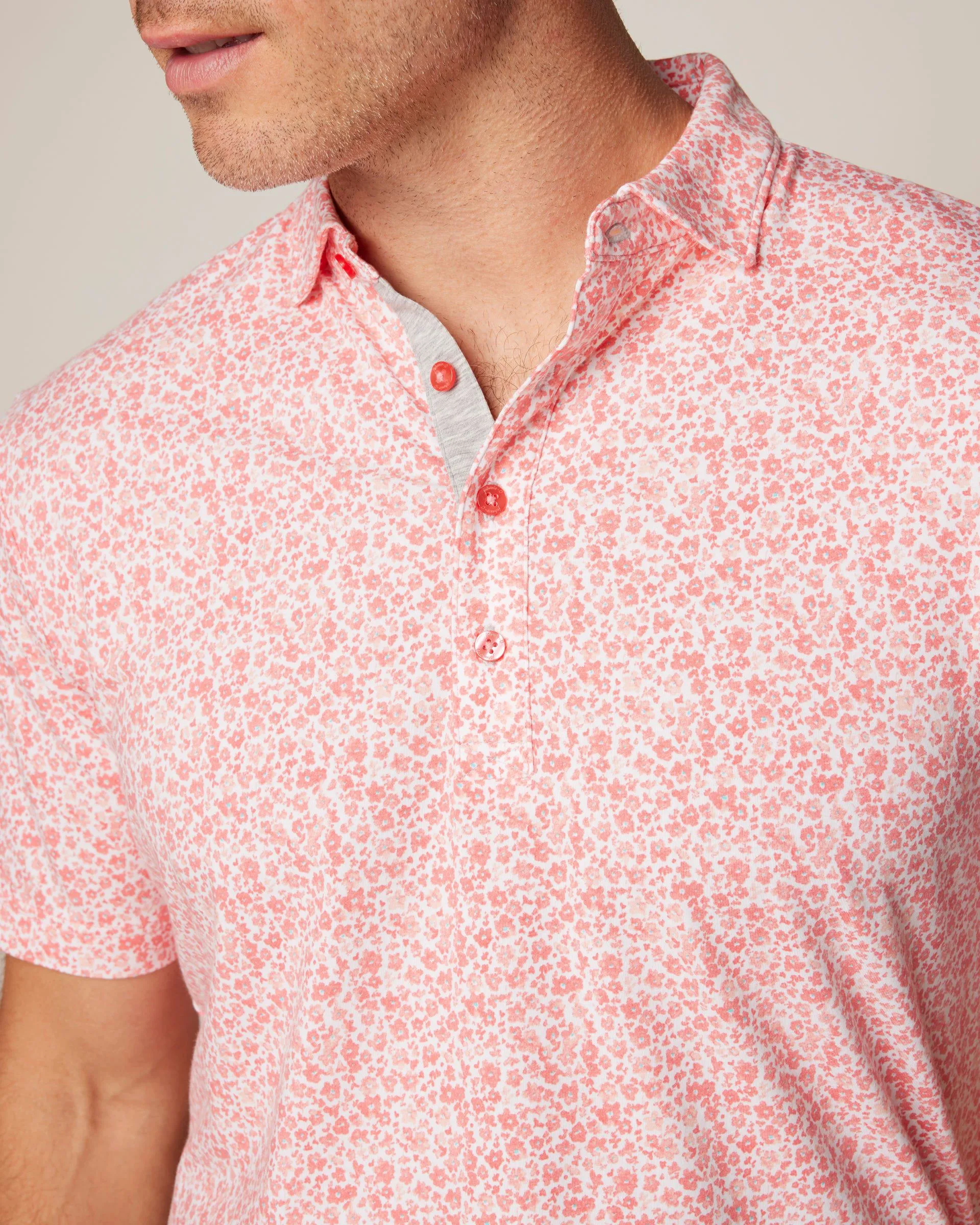 Pederson Printed Linxter Cotton Performance Polo sold by Johnnie-O product image thumbnail 2