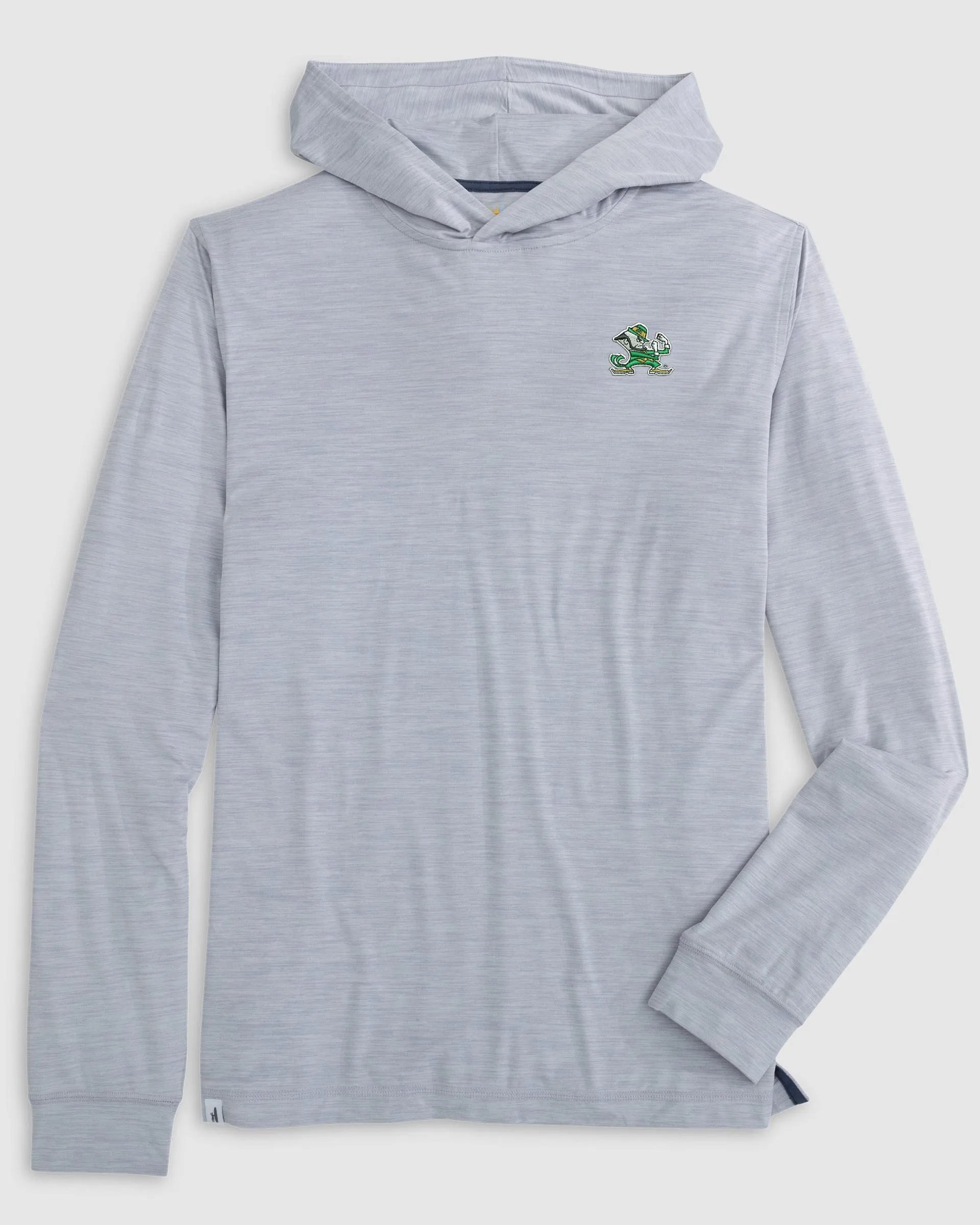 Notre Dame Talon Featherweight Performance Hoodie - Leprechaun Logo sold by Johnnie-O