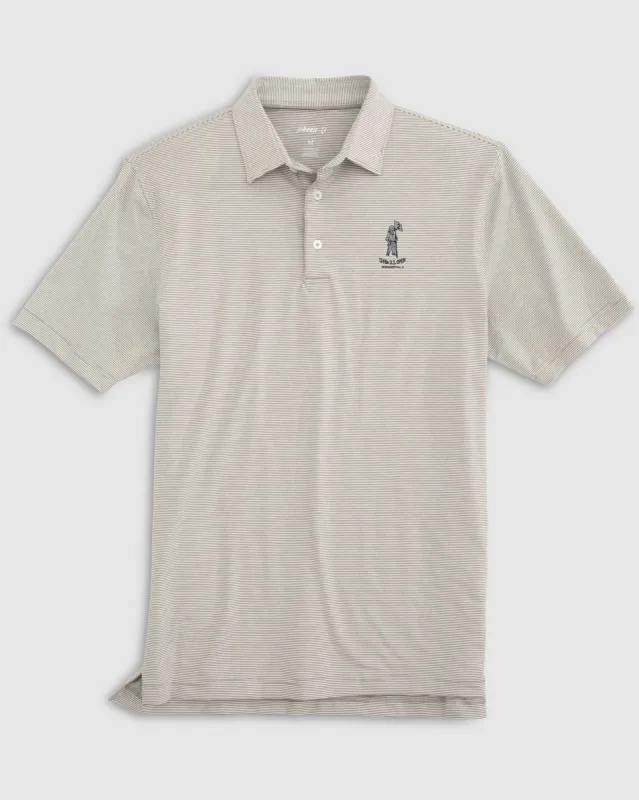 124th U.S. Open Lyndonn Striped Jersey Performance Polo - Putter Boy Logo sold by Johnnie-O