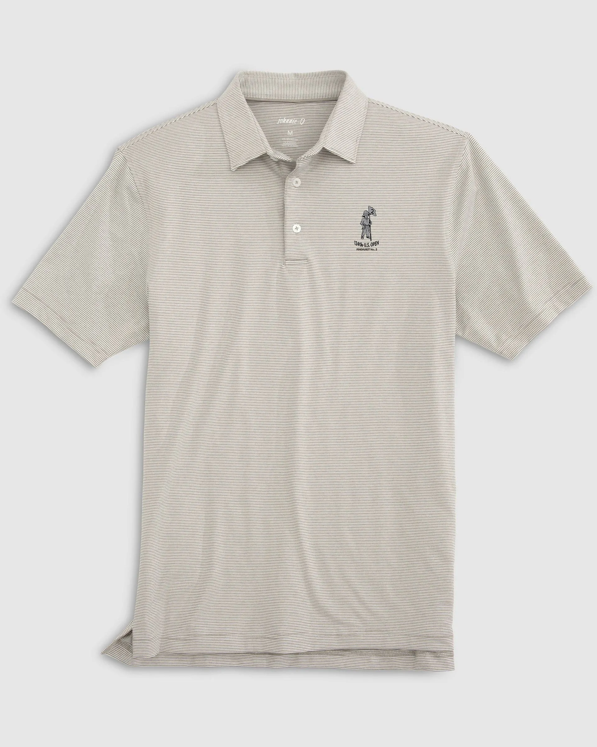 124th U.S. Open Lyndonn Striped Jersey Performance Polo - Putter Boy Logo sold by Johnnie-O