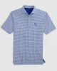 Kansas City Royals Clipperr Striped Jersey Performance Polo sold by Johnnie-O