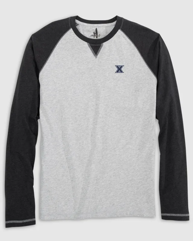 Xavier Alsen Long Sleeve Baseball Tee made by Johnnie-O