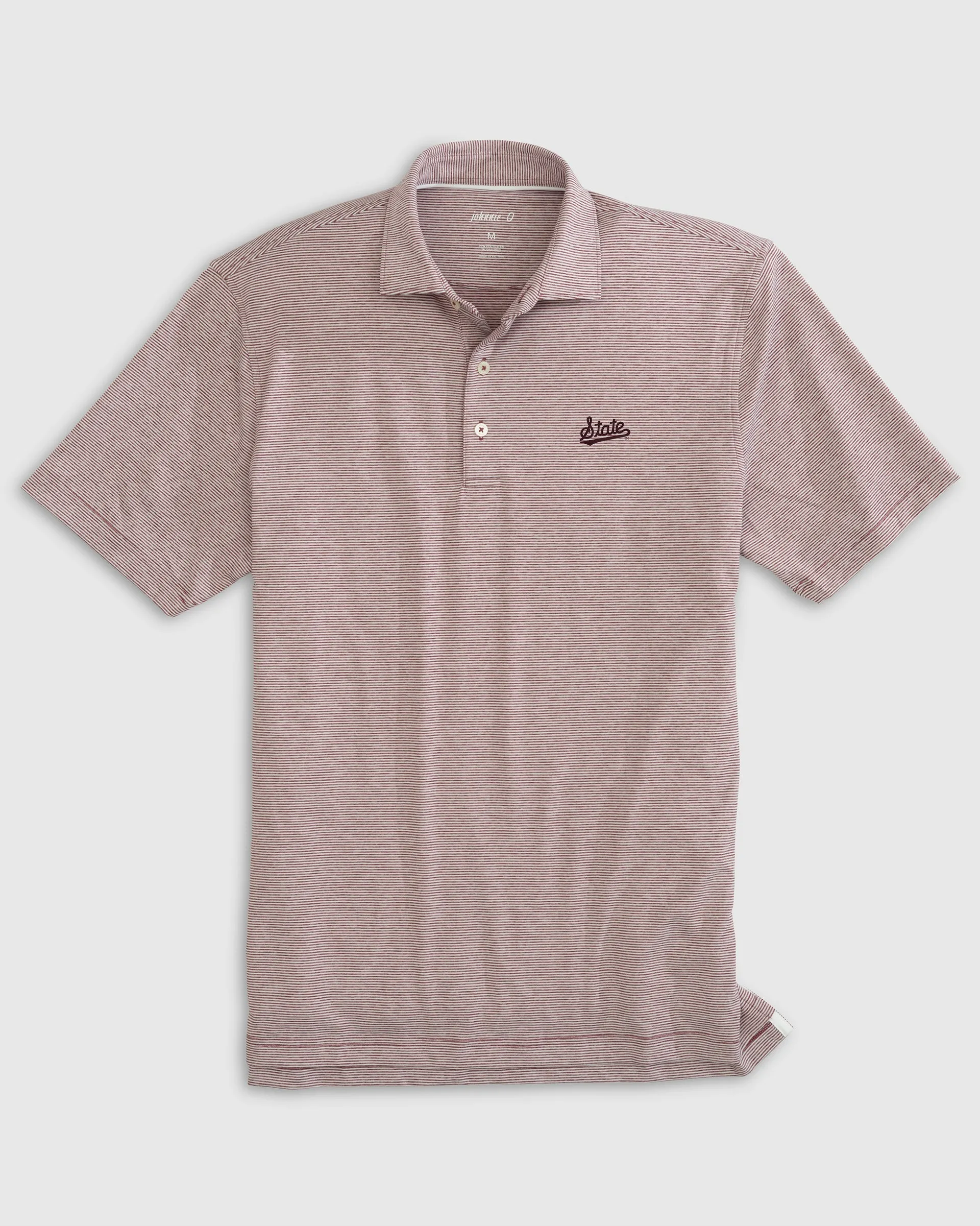 Mississippi State Lyndonn Striped Jersey Performance Polo - State Logo sold by Johnnie-O product image thumbnail 2