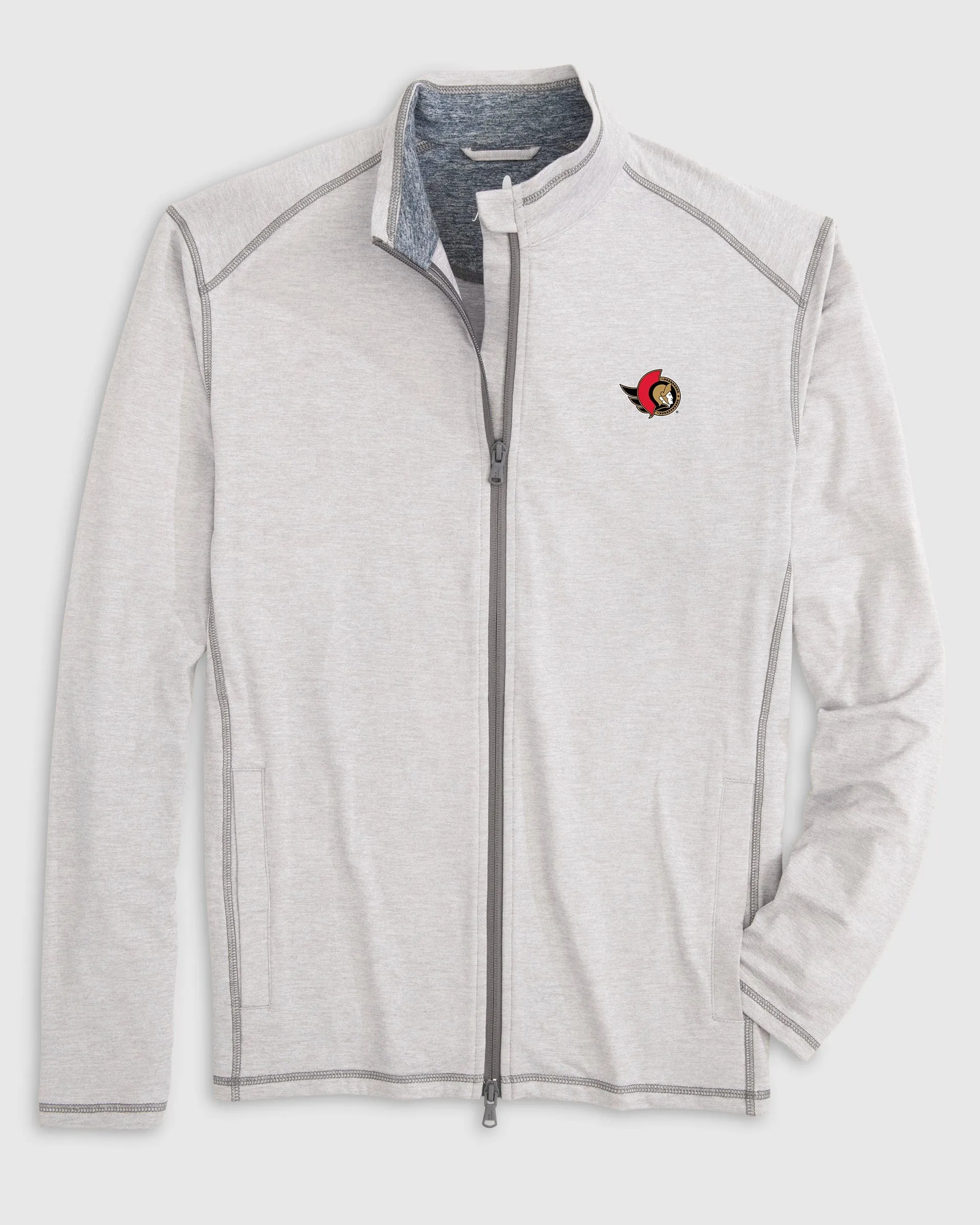 Ottawa Senators Cade Heathered Performance Knit Jacket sold by Johnnie-O