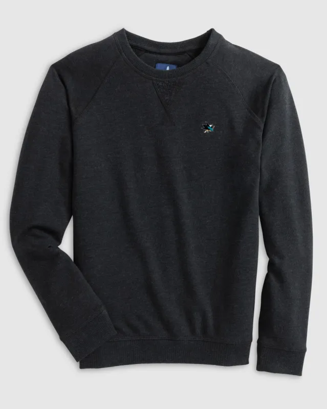 San Jose Sharks Freeman Jr. Crewneck Fleece Sweatshirt sold by Johnnie-O