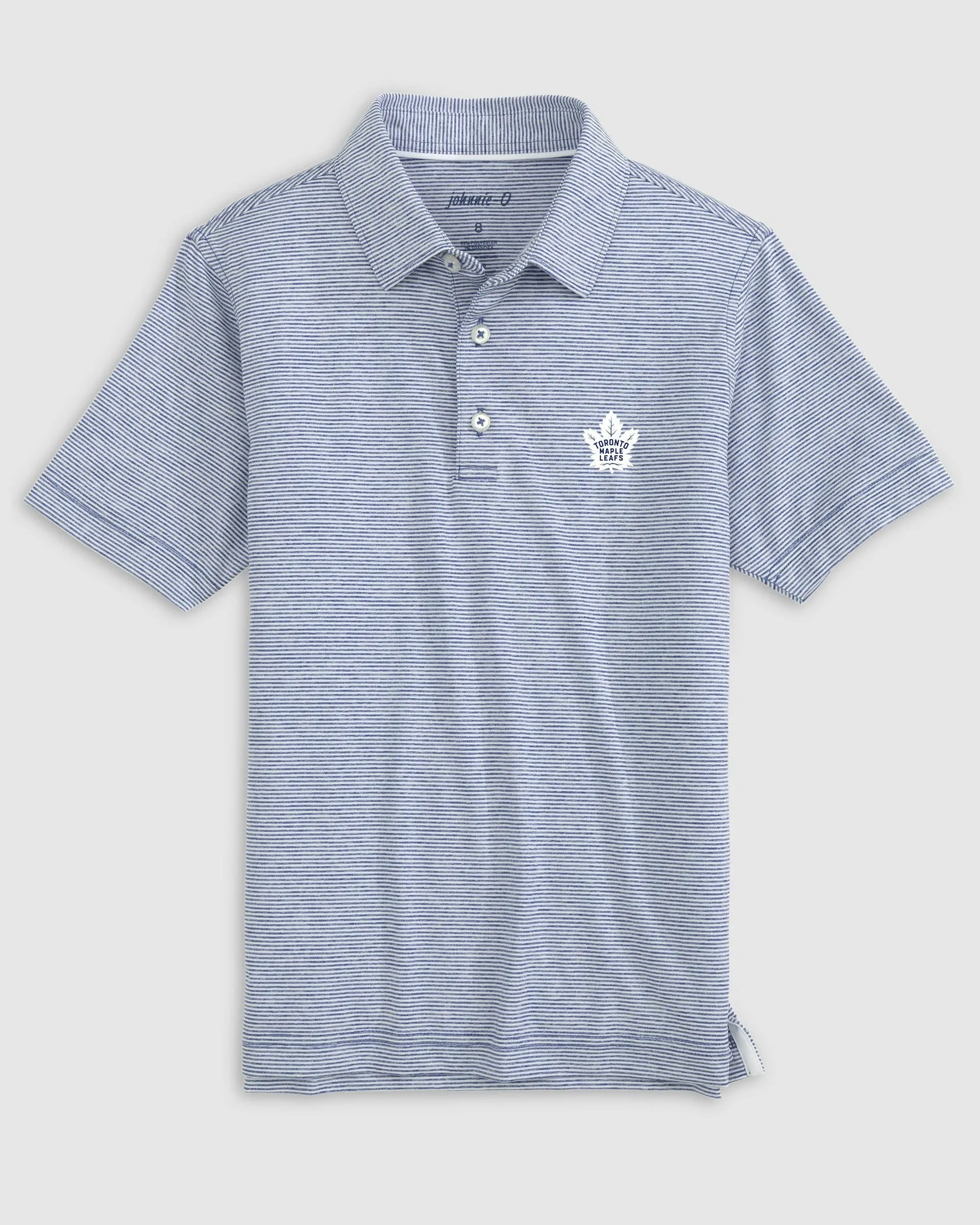 Toronto Maple Leafs Lyndonn Jr. Striped Jersey Performance Polo sold by Johnnie-O product image thumbnail 3
