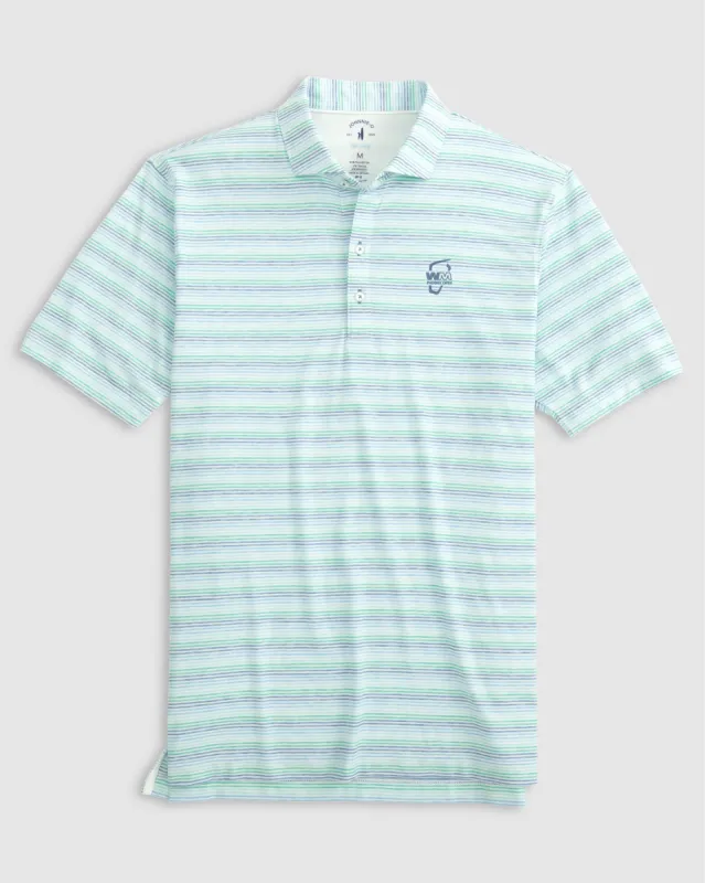 WM Phoenix Open Barton Striped Top Shelf Performance Polo sold by Johnnie-O