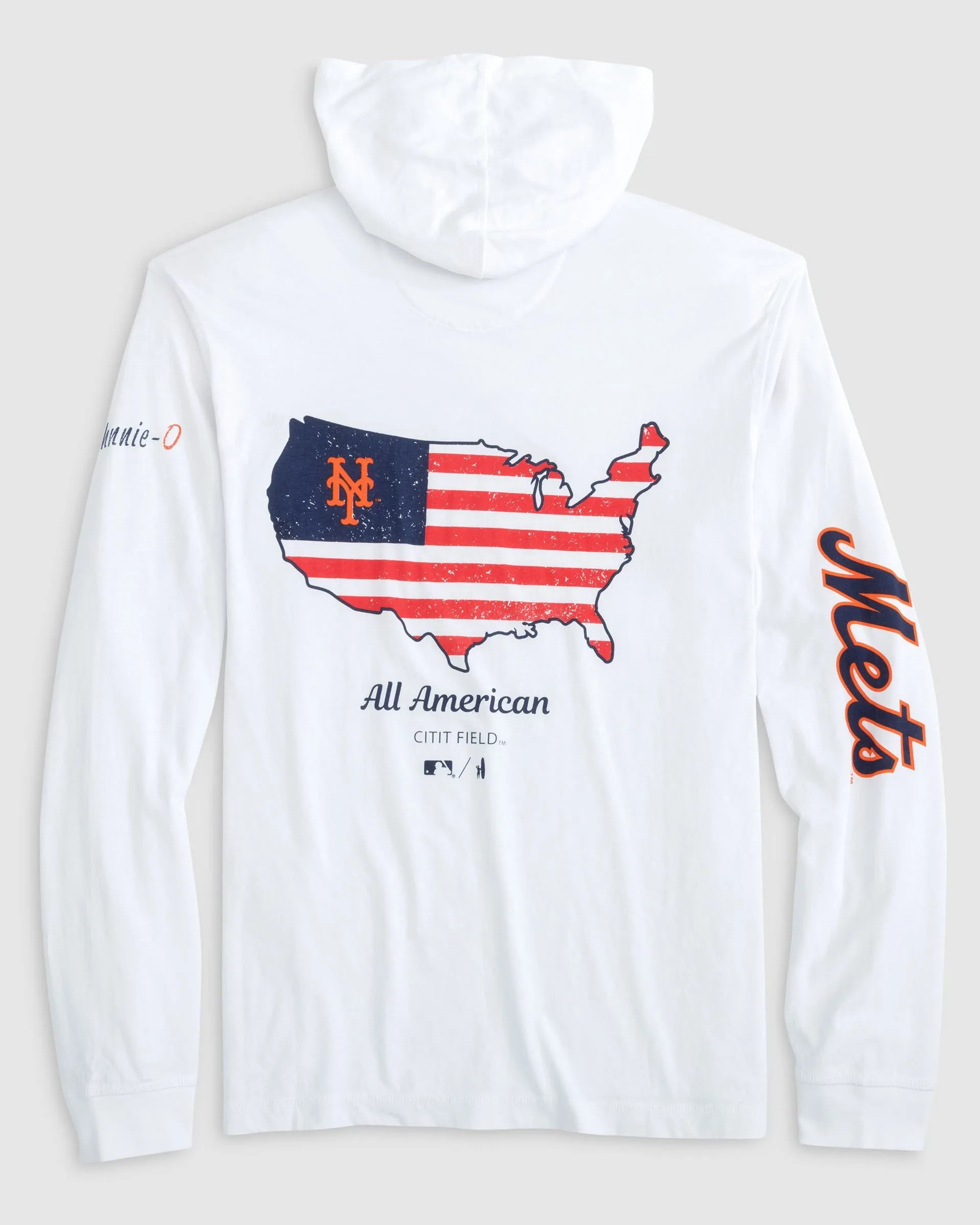 New York Mets Edison 2.0 T-Shirt Hoodie sold by Johnnie-O product image thumbnail 2
