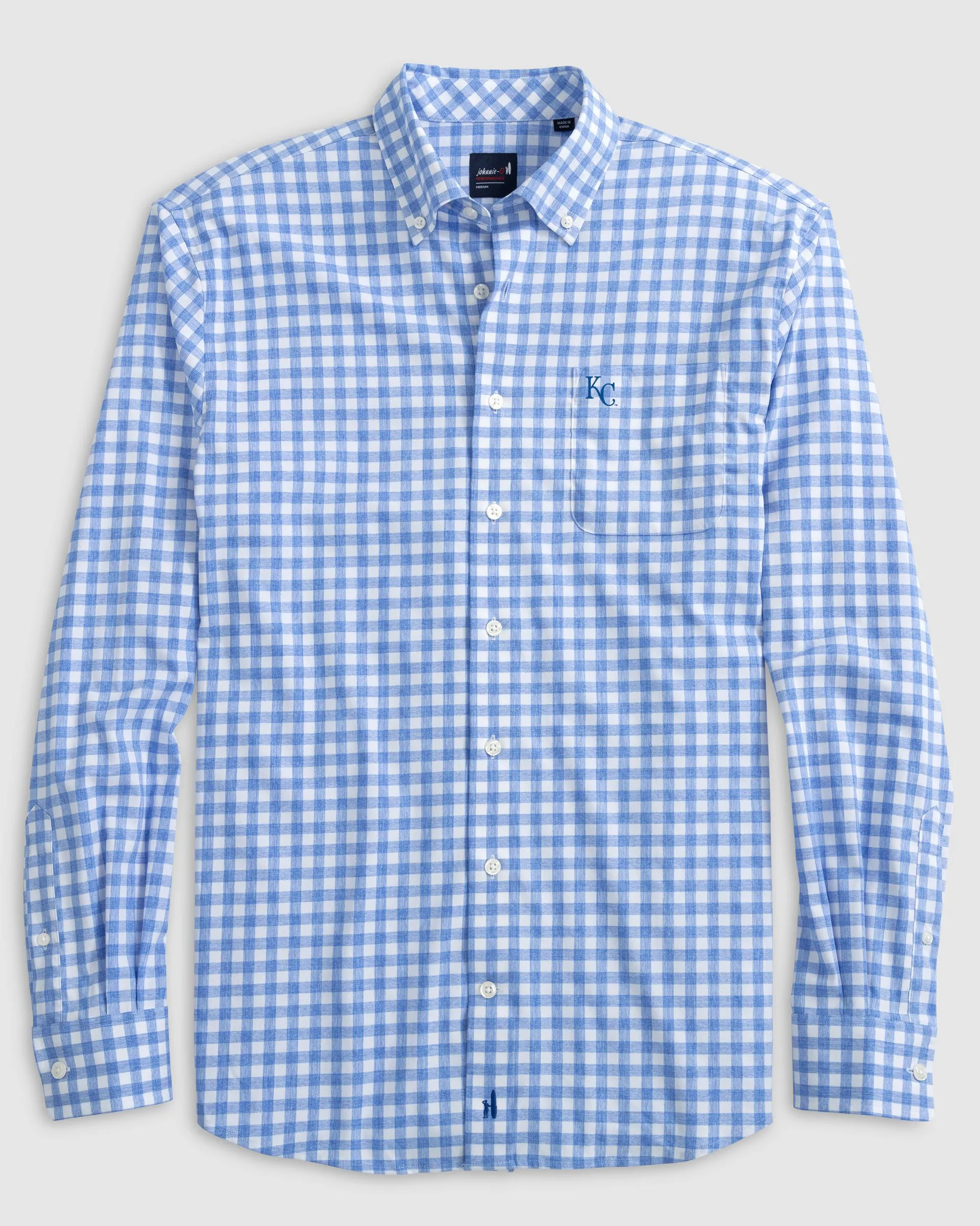 Kansas City Royals Archies Performance Button Down Shirt sold by Johnnie-O product image thumbnail 2