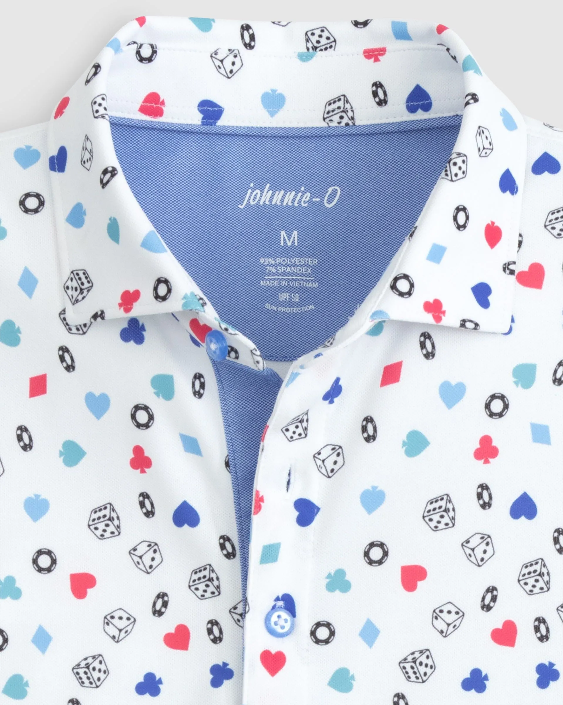 The High Roller Printed Mesh Performance Polo sold by Johnnie-O product image thumbnail 3
