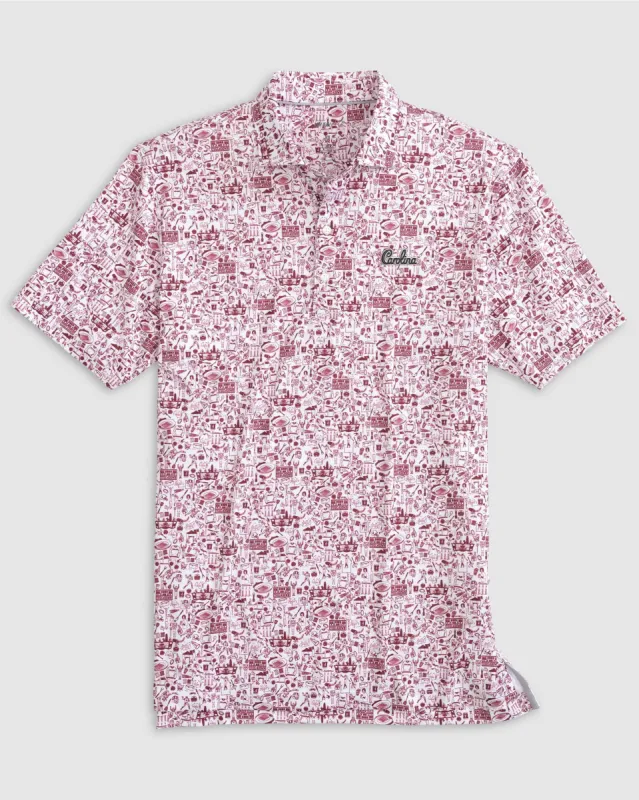 South Carolina Tailgater Printed Jersey Performance Polo made by Johnnie-O