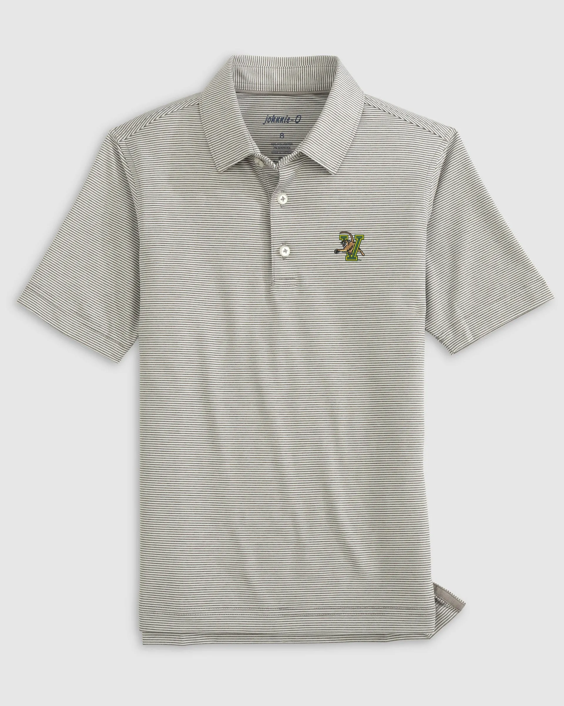 Vermont Lyndonn Jr. Striped Jersey Performance Polo sold by Johnnie-O