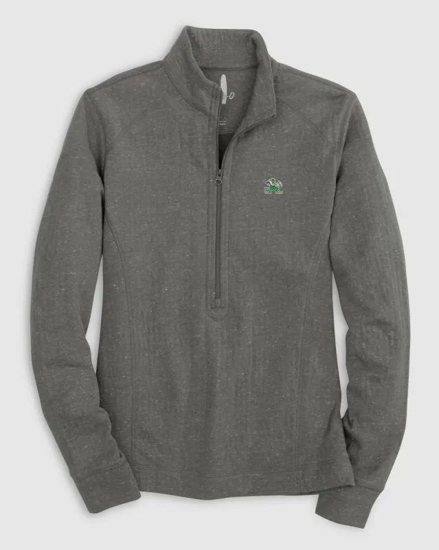 Notre Dame Kennedy 1/4 Zip Pullover - Leprechaun Logo sold by Johnnie-O