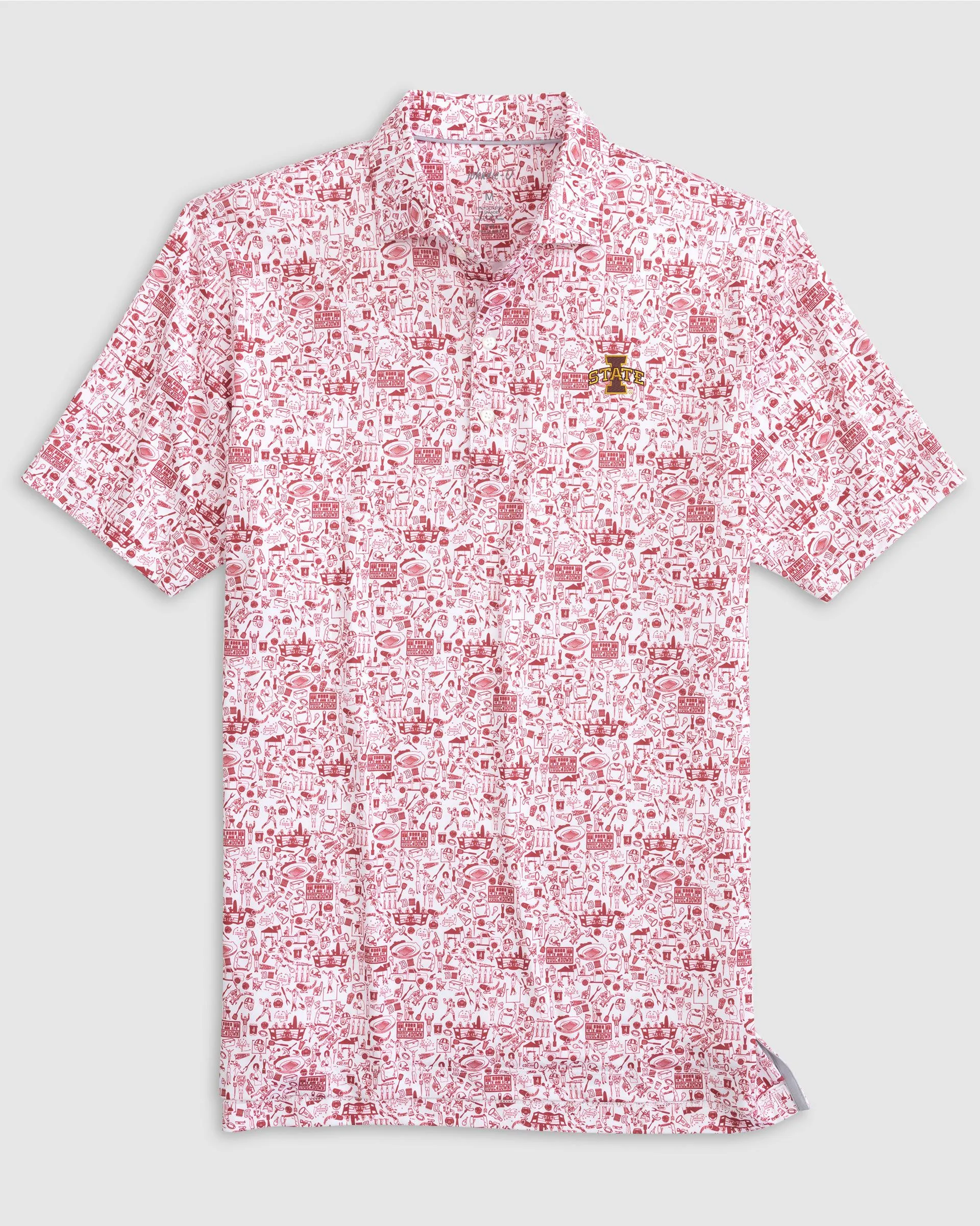 Iowa State Tailgater Printed Jersey Performance Polo sold by Johnnie-O product image thumbnail 2
