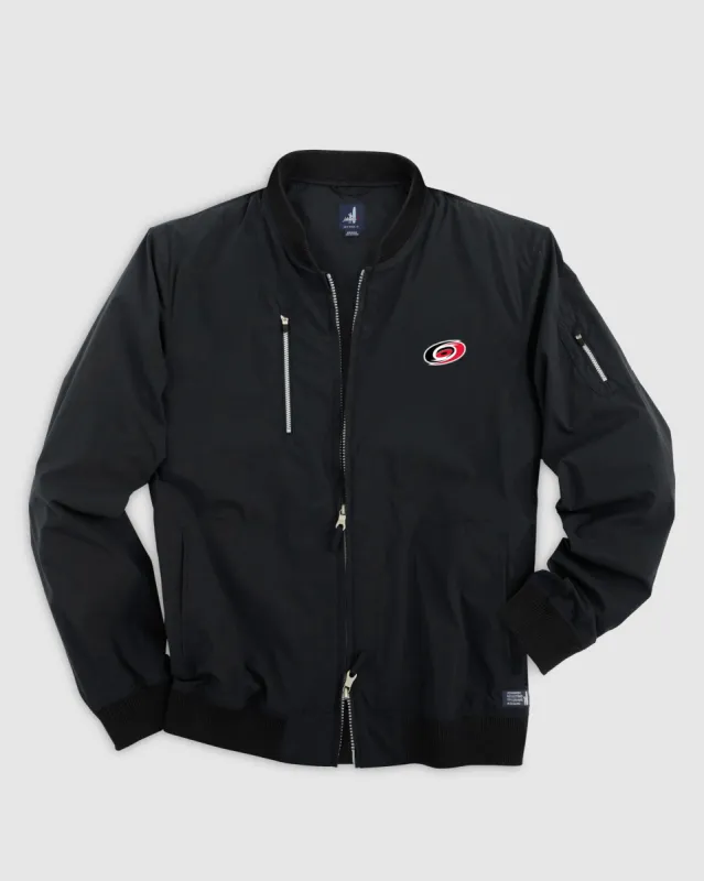 Carolina Hurricanes Corsair Bomber Jacket sold by Johnnie-O