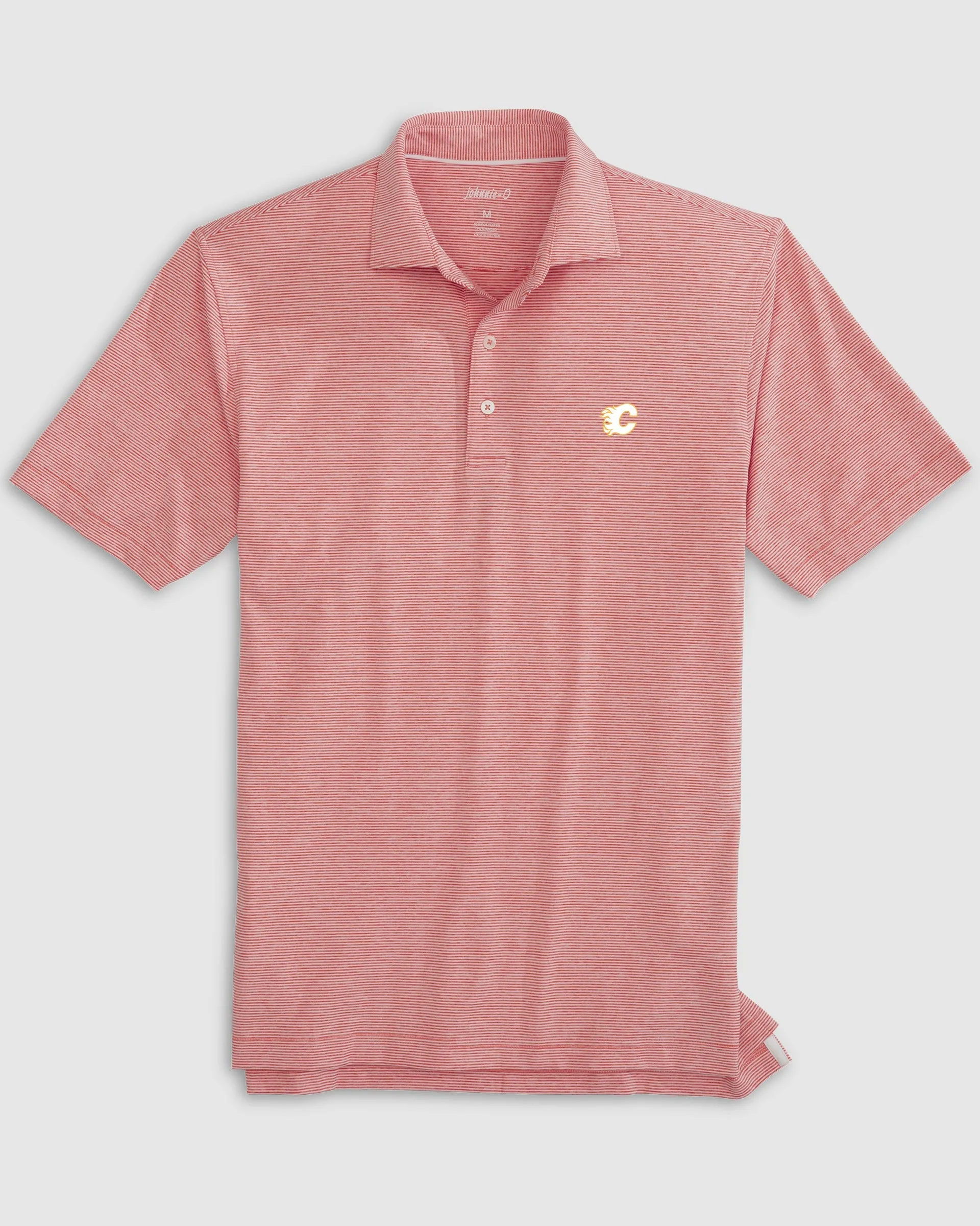Calgary Flames Lyndonn Striped Jersey Performance Polo sold by Johnnie-O product image thumbnail 2