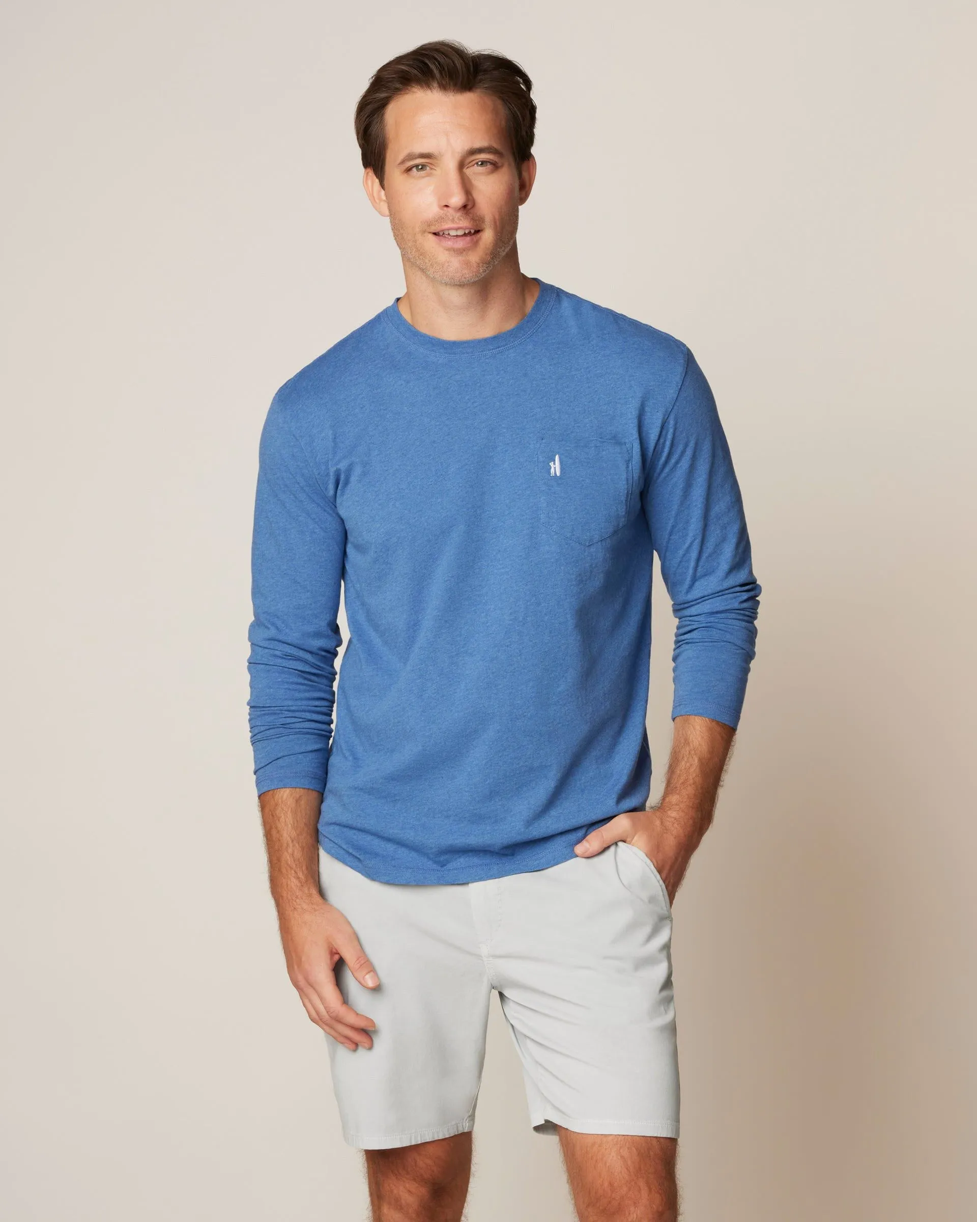 Heathered Brennan Long Sleeve T-Shirt sold by Johnnie-O product image thumbnail 5