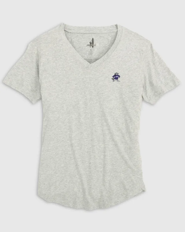 Women's Texas Christian Merediths V-Neck T-Shirt - Vault Logo sold by Johnnie-O