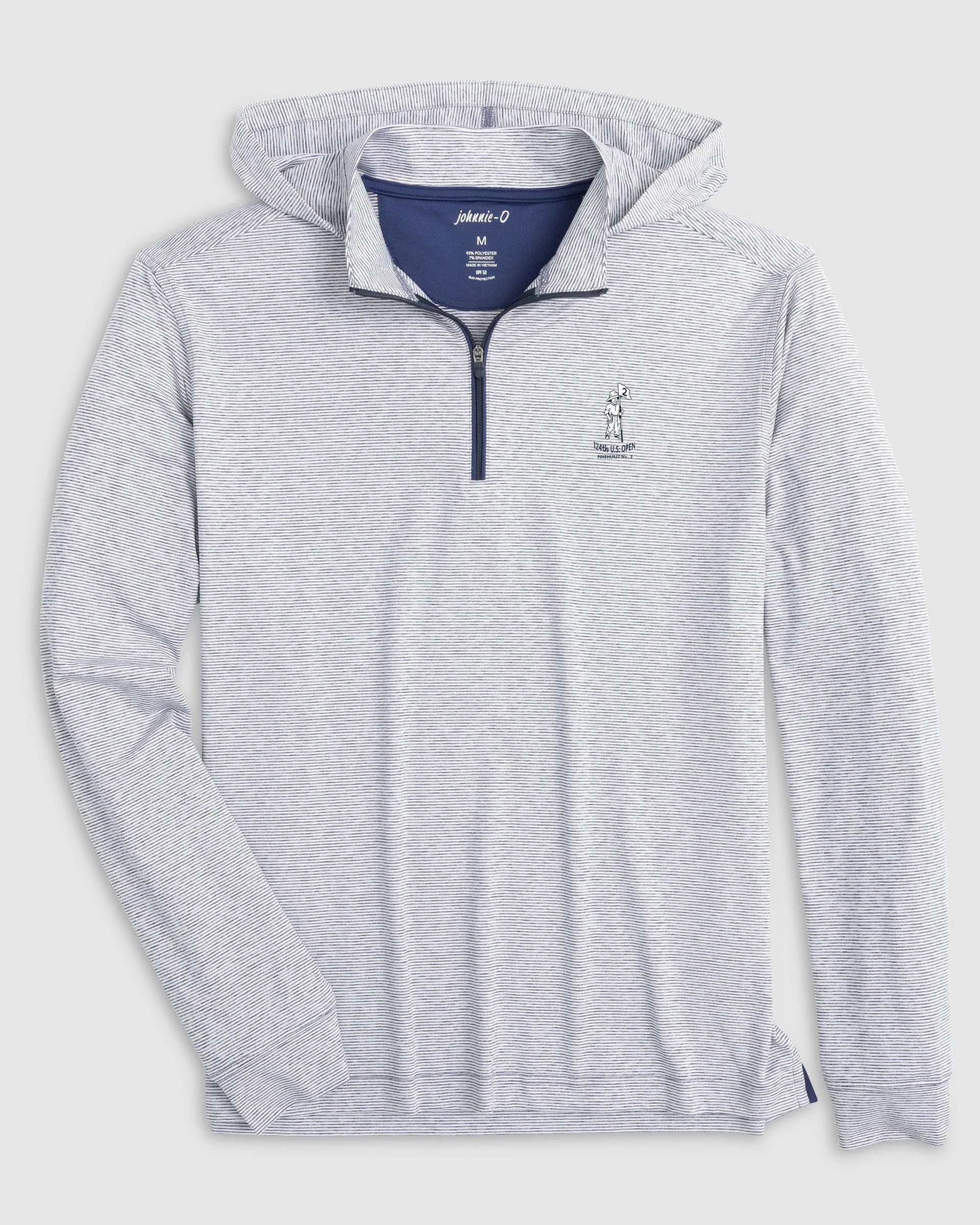 124th U.S. Open Hybrid Performance 1/4 Zip Hoodie - Putter Boy sold by Johnnie-O