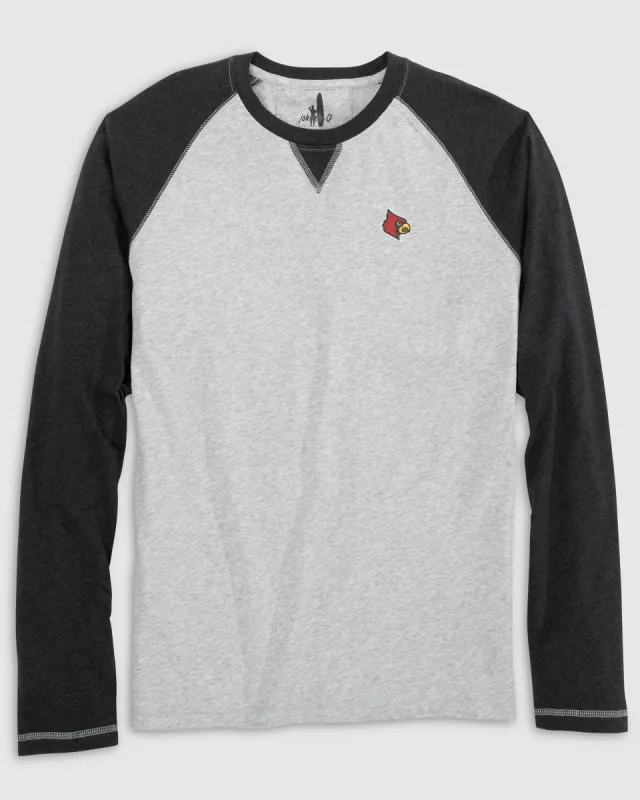 Louisville Alsen Long Sleeve Baseball Tee made by Johnnie-O