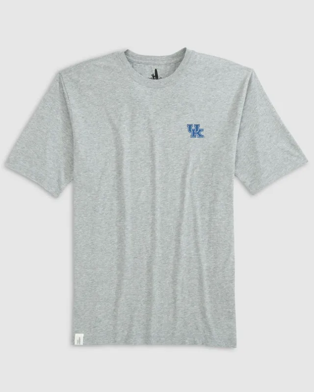 Kentucky Heathered Spencer Cotton T-Shirt sold by Johnnie-O