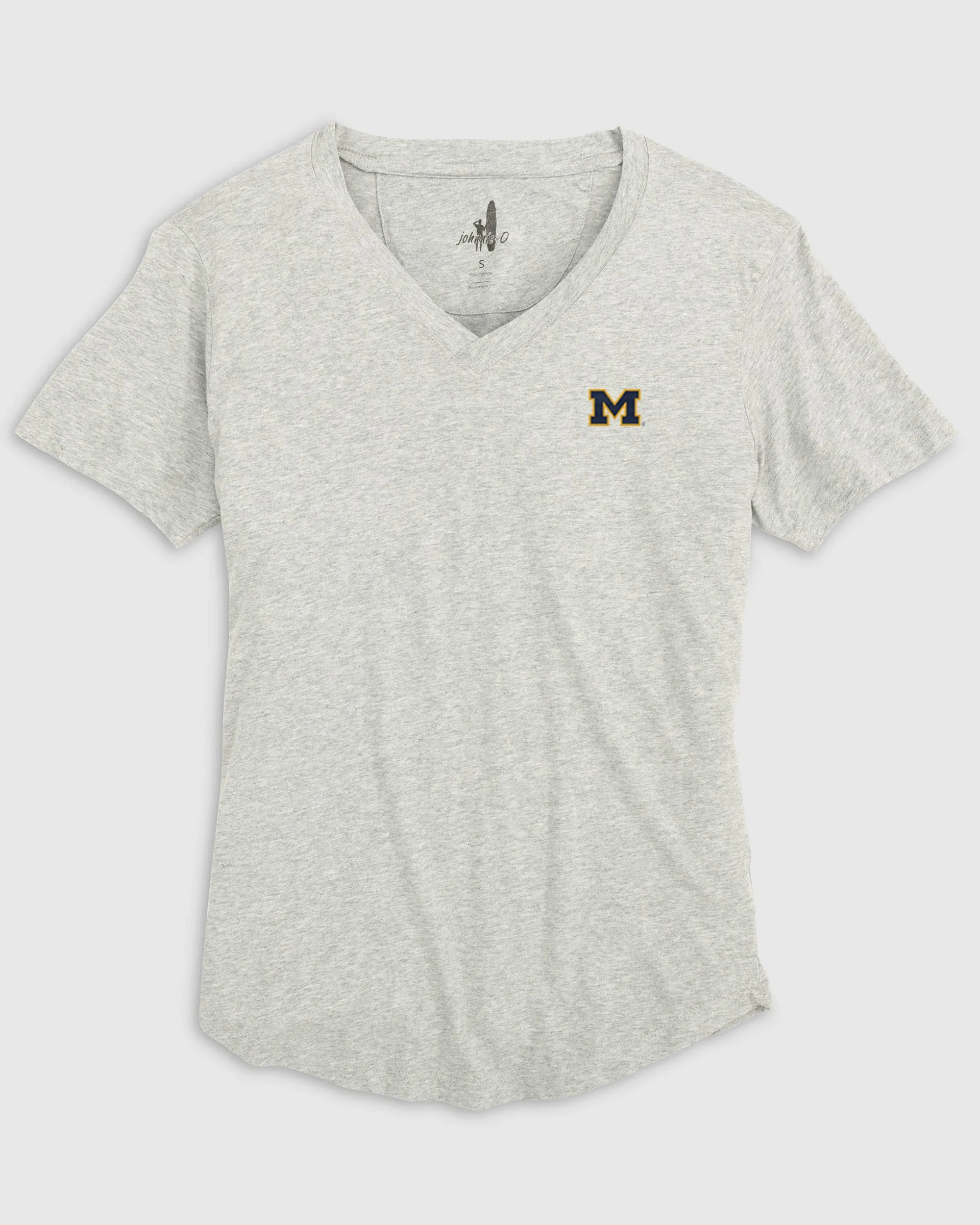 Women's Michigan Merediths V-Neck T-Shirt sold by Johnnie-O